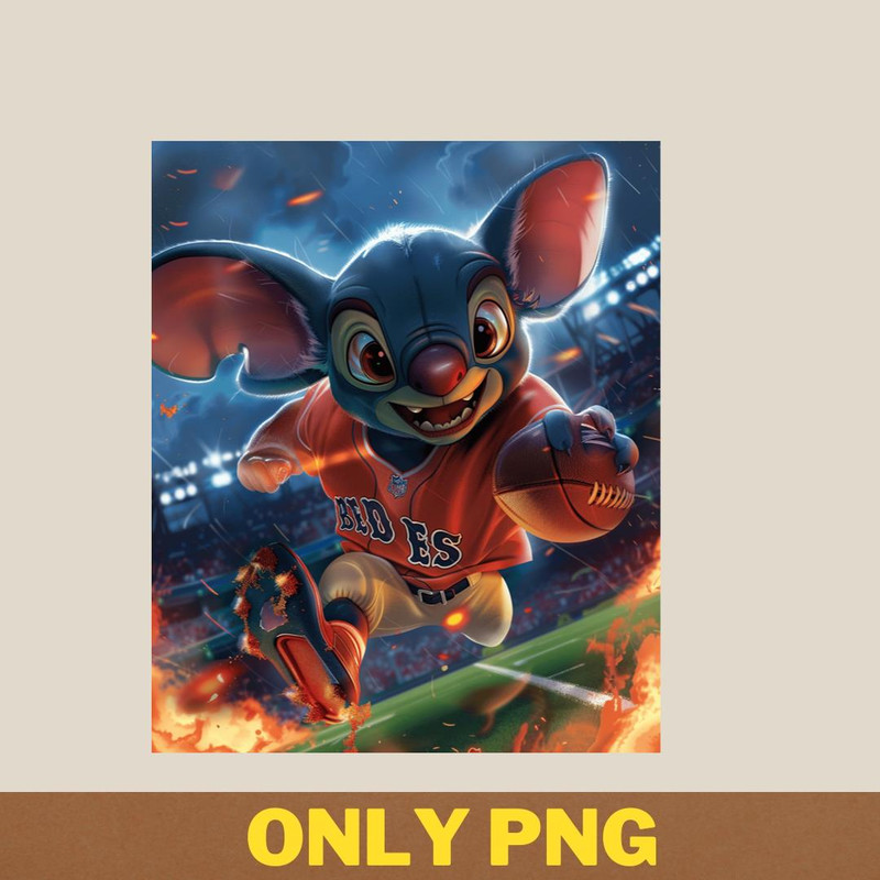 Stitch Vs Boston Red Sox Pitcher Challenge PNG, Stitch PNG, Boston Red Sox Digital Png Files.jpg