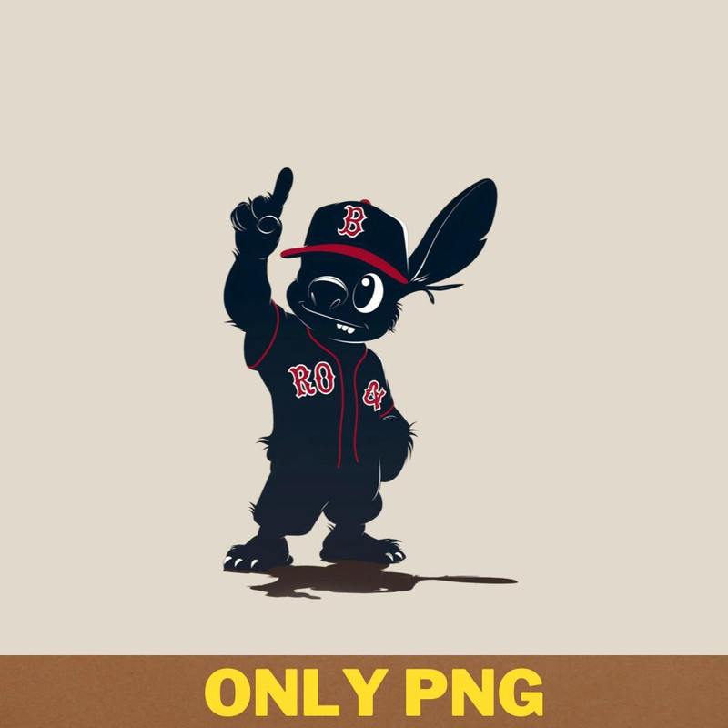 Stitch Vs Boston Red Sox Cultural Clash PNG, Stitch PNG, Boston Red Sox Digital Png Files.jpg