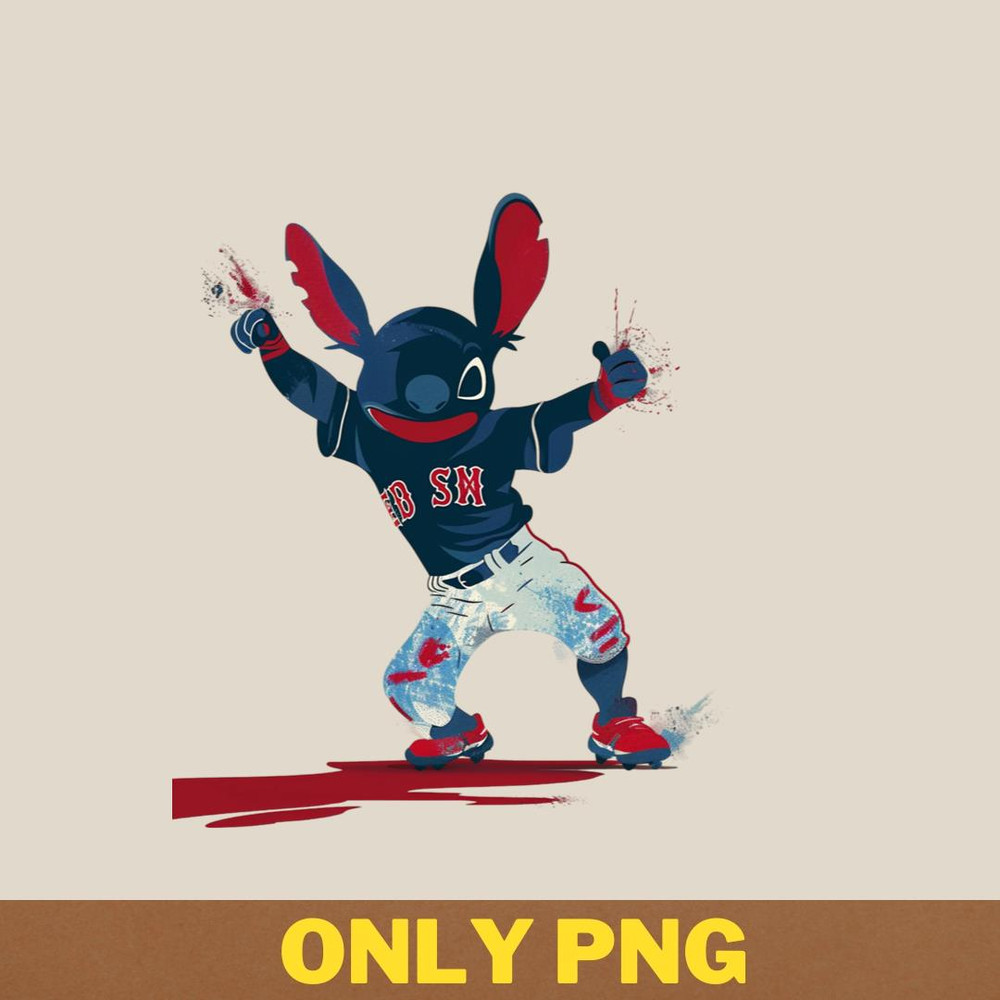 Stitch Vs Boston Red Sox History Pages PNG, Stitch PNG, Boston Red Sox Digital Png Files.jpg
