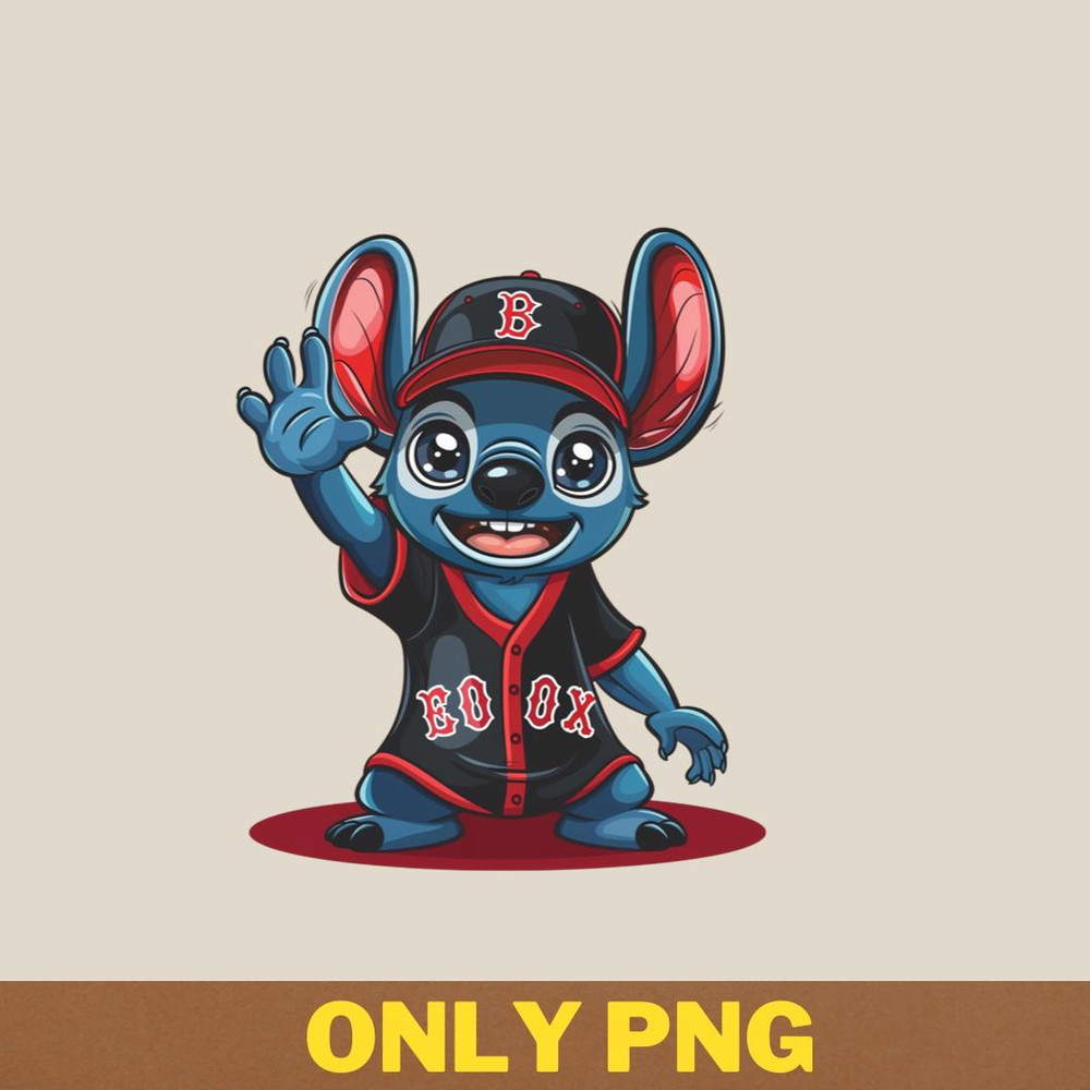 Stitch Vs Boston Red Sox Wild Pitches PNG, Stitch PNG, Boston Red Sox Digital Png Files.jpg