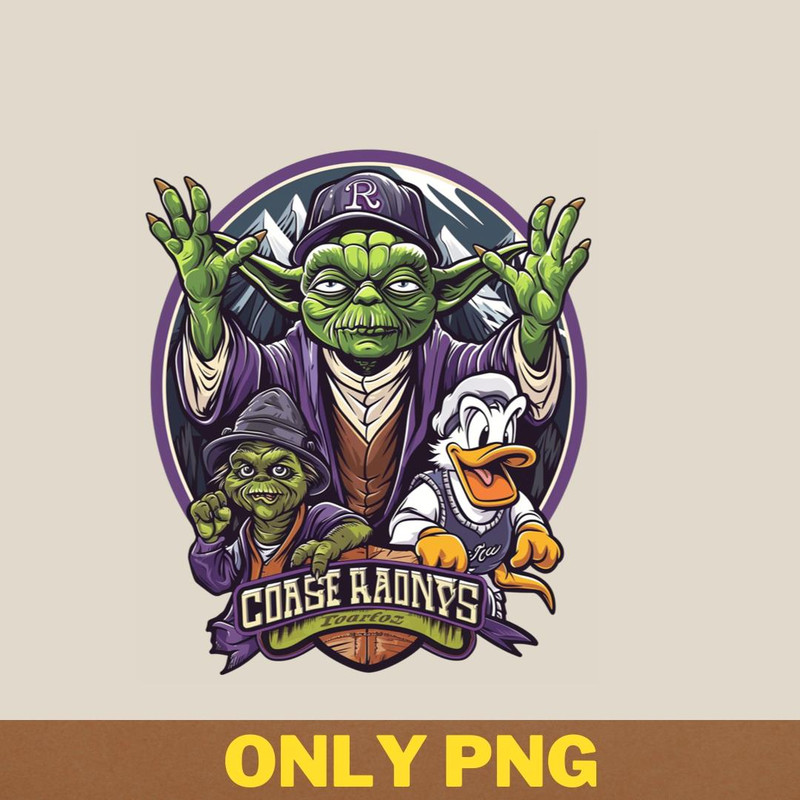 Yoda Vs Colorado Rockies Master Mighty Matchup PNG, Yoda PNG, Colorado Rockie Digital Png Files.jpg
