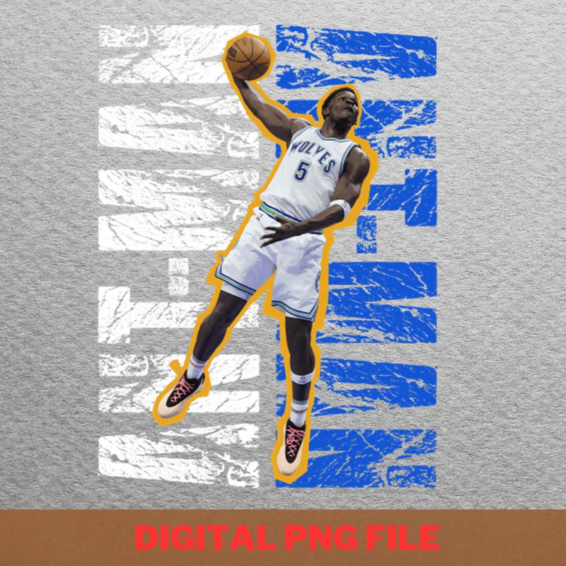 Ant Man Anthony Edwards Rookie PNG, Anthony Edwards PNG, Basketball Player Digital Png Files.jpg