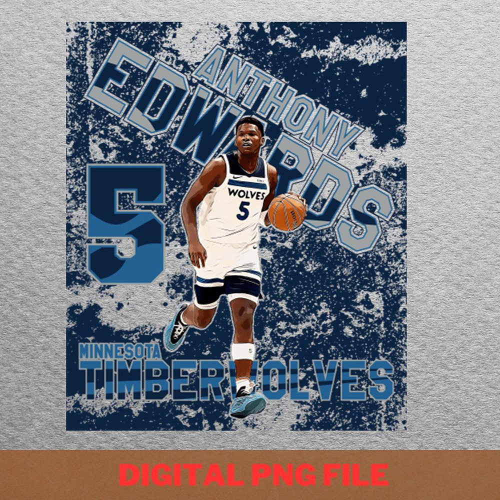 Anthony Edwards Balance PNG, Anthony Edwards PNG, Basketball Player Digital Png Files.jpg