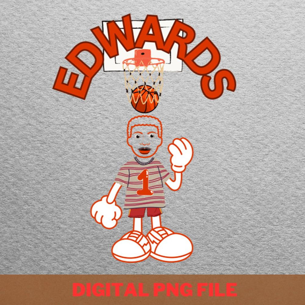 Anthony Edwards Highlights PNG, Anthony Edwards PNG, Basketball Player Digital Png Files.jpg
