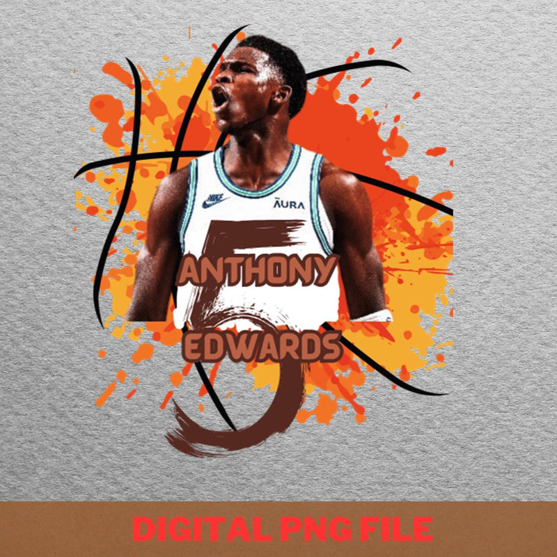 Anthony Edwards Improvement PNG, Anthony Edwards PNG, Basketball Player Digital Png Files.jpg