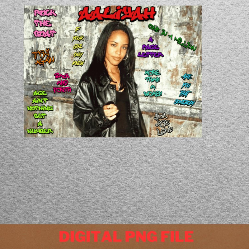 Aaliyah Soulful Melodies PNG, Aaliyah PNG, Erykah Badu Digital Png Files.jpg