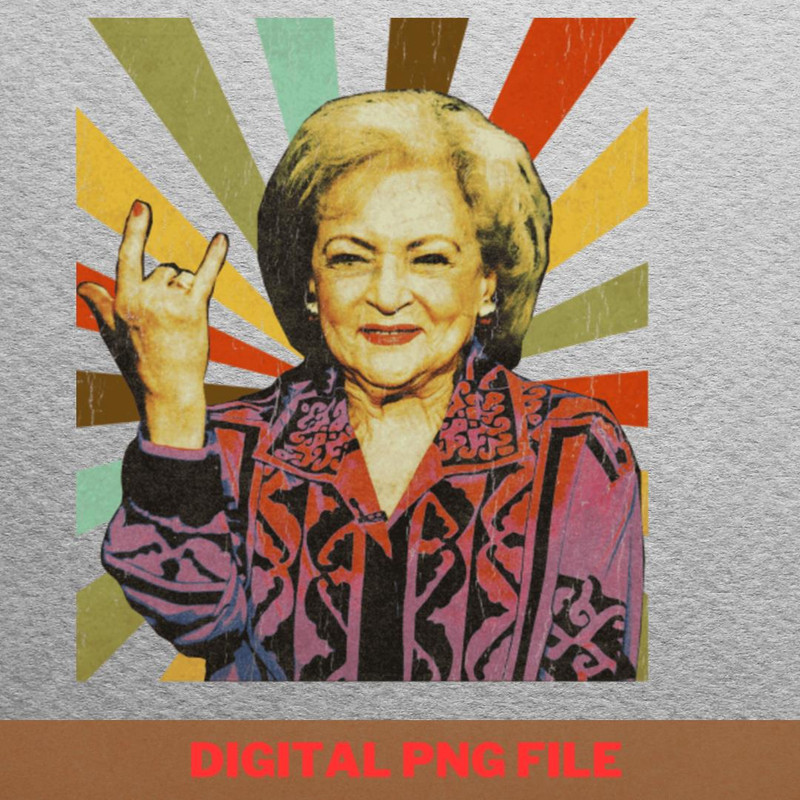 Betty White Playful PNG, Betty White PNG, Golden Girls Digital Png Files.jpg