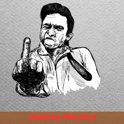 johnny cash devotion png, johnny cash png, outlaw country digital png files
