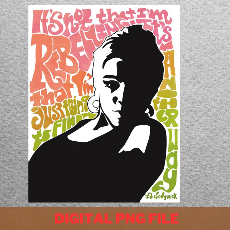 Edie Sedgwick Legend PNG, Edie Sedgwick PNG, Andy Warhol Digital Png Files.jpg