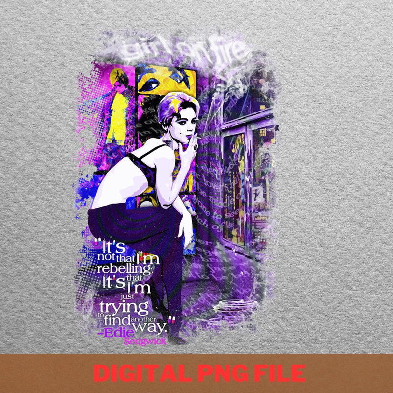 Edie Sedgwick Vintage PNG, Edie Sedgwick PNG, Andy Warhol Digital Png Files.jpg