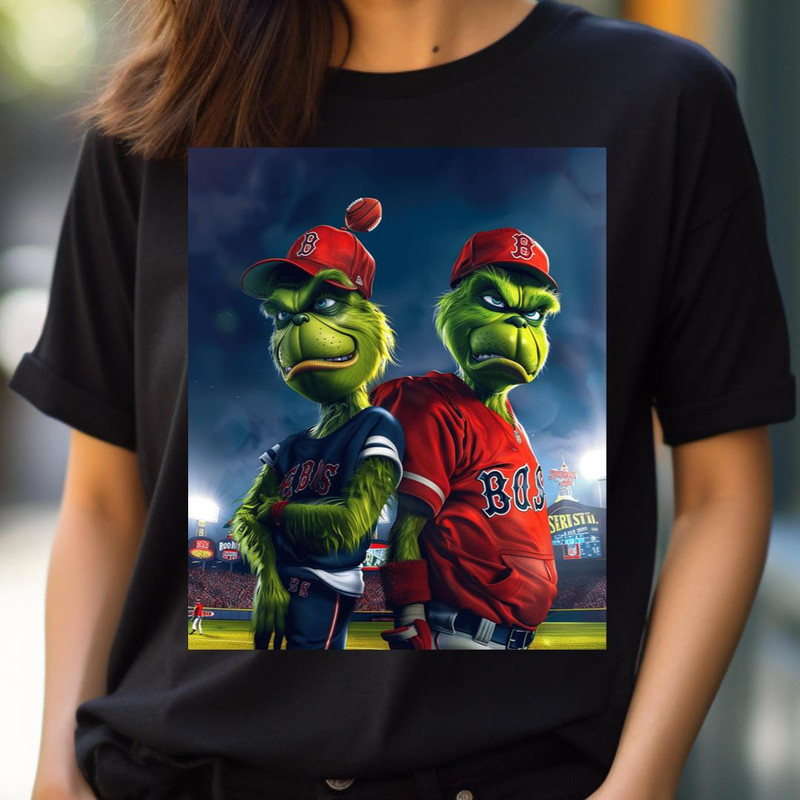 The Grinch Vs Boston Red Sox Stealing Home Showdown PNG, The Grinch PNG, Boston Red Sox Digital Png Files.jpg