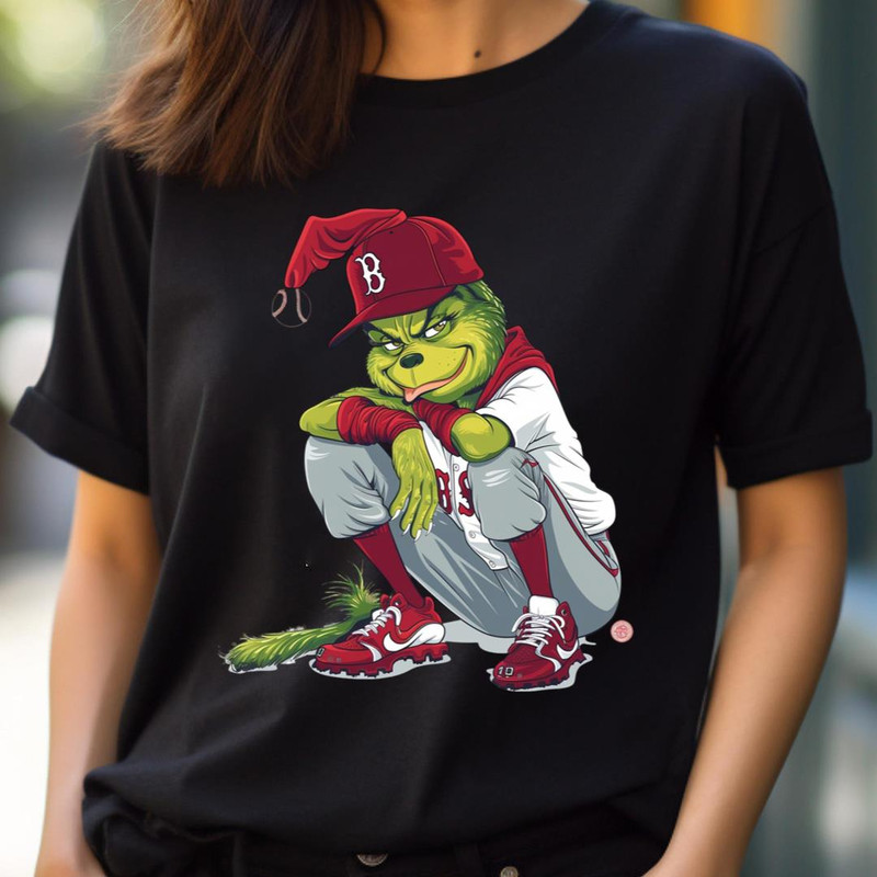 The Grinch Vs Boston Red Sox Christmas Curveball Clash PNG, The Grinch PNG, Boston Red Sox Digital Png Files.jpg