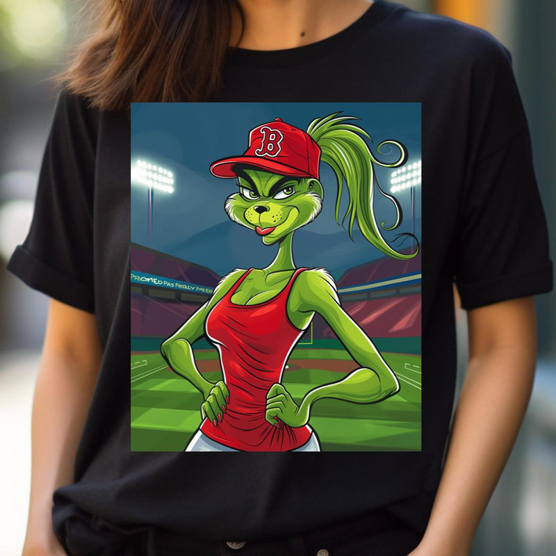 The Grinch Vs Boston Red Sox Sly Slider Showdown PNG, The Grinch PNG, Boston Red Sox Digital Png Files.jpg