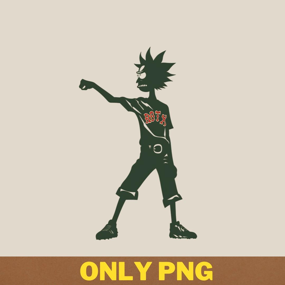 Rick And Morty Vs Boston Red Sox Animated Athletics PNG, Rick And Morty PNG, Boston Red Sox Digital Png Files.jpg
