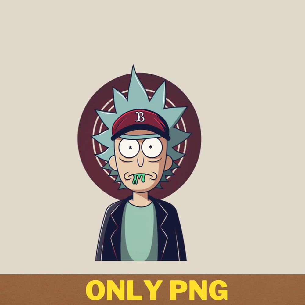Rick And Morty Vs Boston Red Sox Toon Team Up PNG, Rick And Morty PNG, Boston Red Sox Digital Png Files.jpg