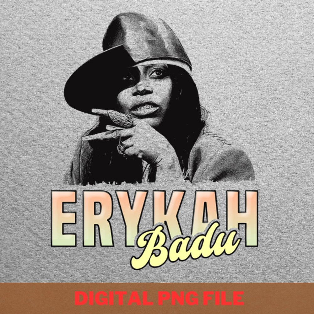 Erykah Badu Soulful Melodies PNG, Erykah Badu PNG, Hip Hop Digital Png Files.jpg