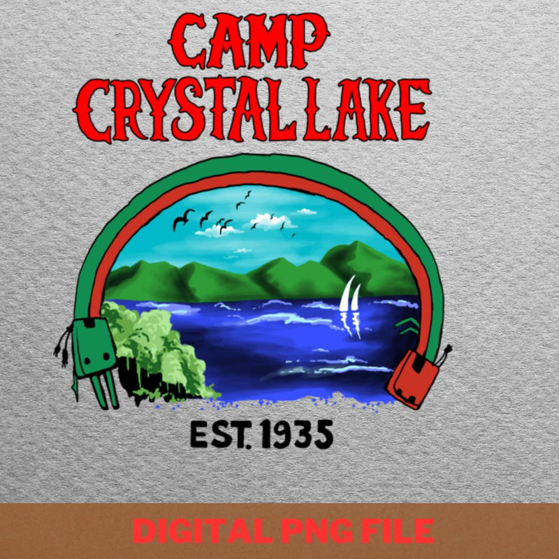 Camp Crystal Lake Counselor Cabin Creepy PNG, Jason Voorhees PNG, Friday The 13th Digital Png Files.jpg
