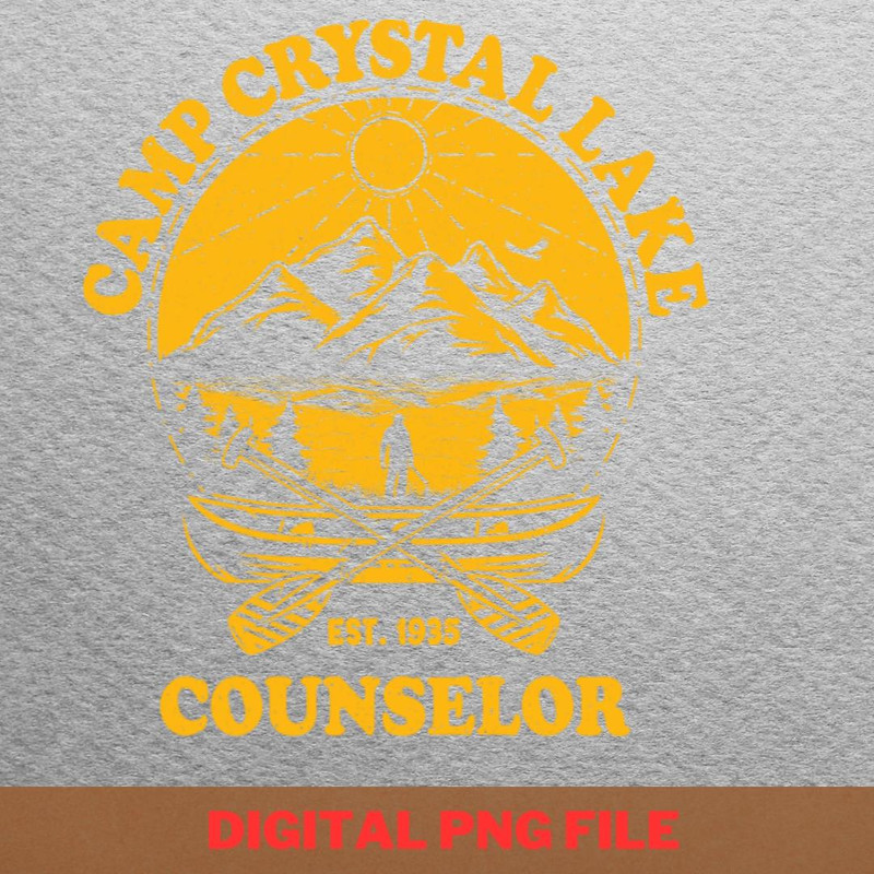 Camp Crystal Lake Counselor Campfire Chills PNG, Jason Voorhees PNG, Friday The 13th Digital Png Files.jpg