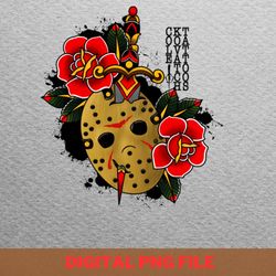 camp crystal lake counselor drawings fine png, jason voorhees png, friday the 13th digital png files