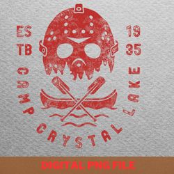 camp crystal lake counselor machete ready png, jason voorhees png, friday the 13th digital png files