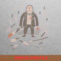 camp crystal lake counselor mugs neat png, jason voorhees png, friday the 13th digital png files