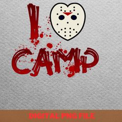 camp crystal lake counselor posters framed png, jason voorhees png, friday the 13th digital png files