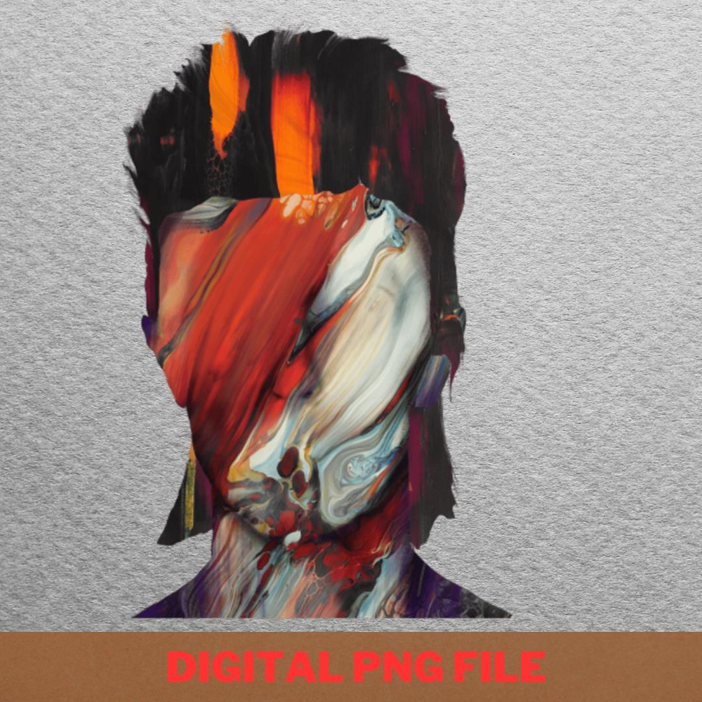 Aladdin Sane - Bowie Iconic Style PNG, David Bowie PNG, Pop Art Digital Png Files.jpg
