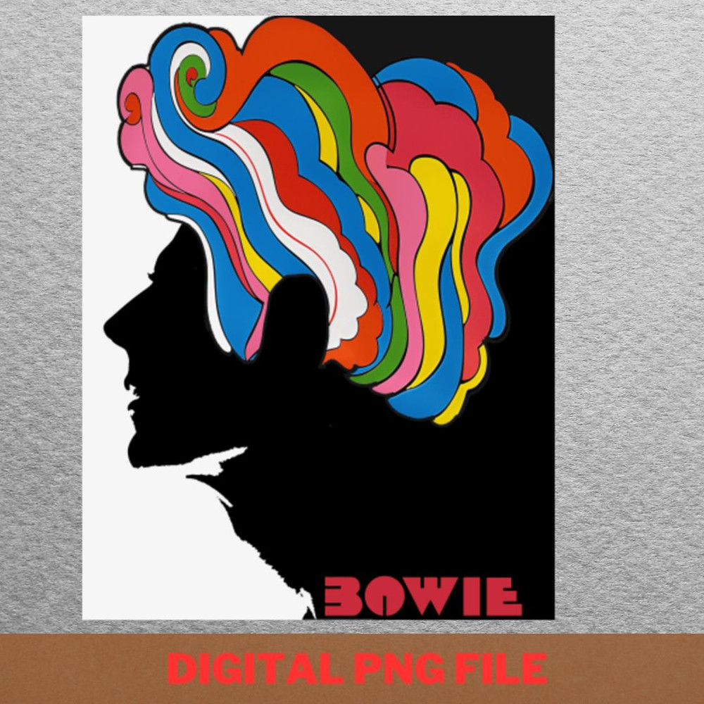 Bowie Portrait Milton - Bowie Hunky Dory PNG, David Bowie PNG, Pop Art Digital Png Files.jpg