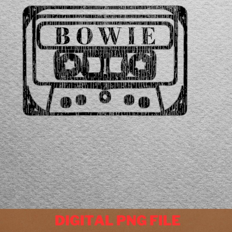 Mr Bowie Cassette - Bowie Window Dreams PNG, David Bowie PNG, Pop Art Digital Png Files.jpg