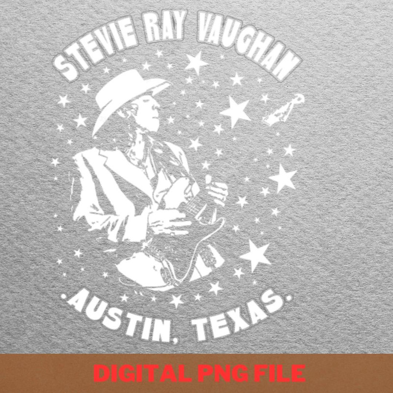 Stevie Ray Vaughan - Bowie Cool Music PNG, David Bowie PNG, Pop Art Digital Png Files.jpg