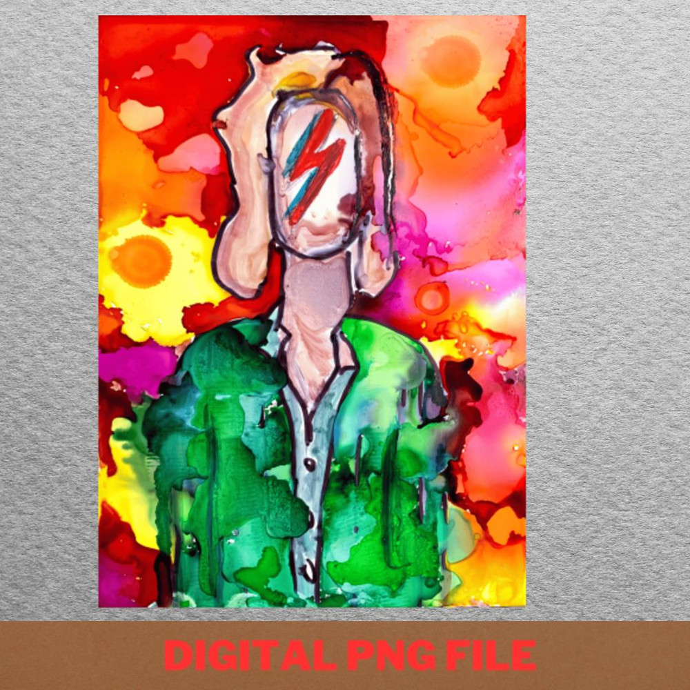 Ziggy Stardustby Elsantosworld - Bowie Lunar Guitar PNG, David Bowie PNG, Pop Art Digital Png Files.jpg