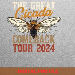 cicada 2024 cacophony png, cicada 2024 png, bug lover digital png files