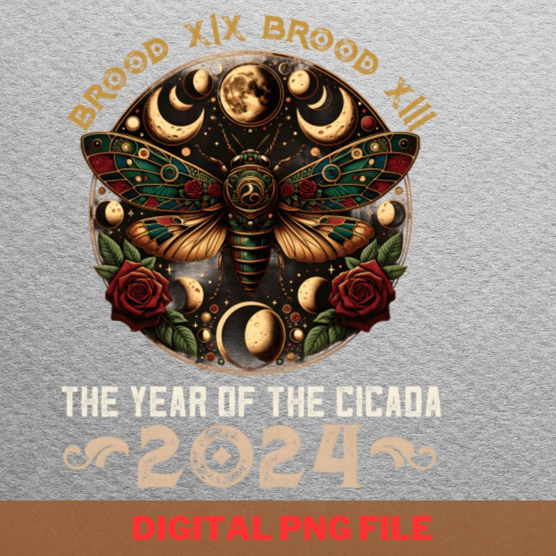 Cicada 2024 Emergence PNG, Cicada 2024 PNG, Bug Lover Digital Png Files.jpg