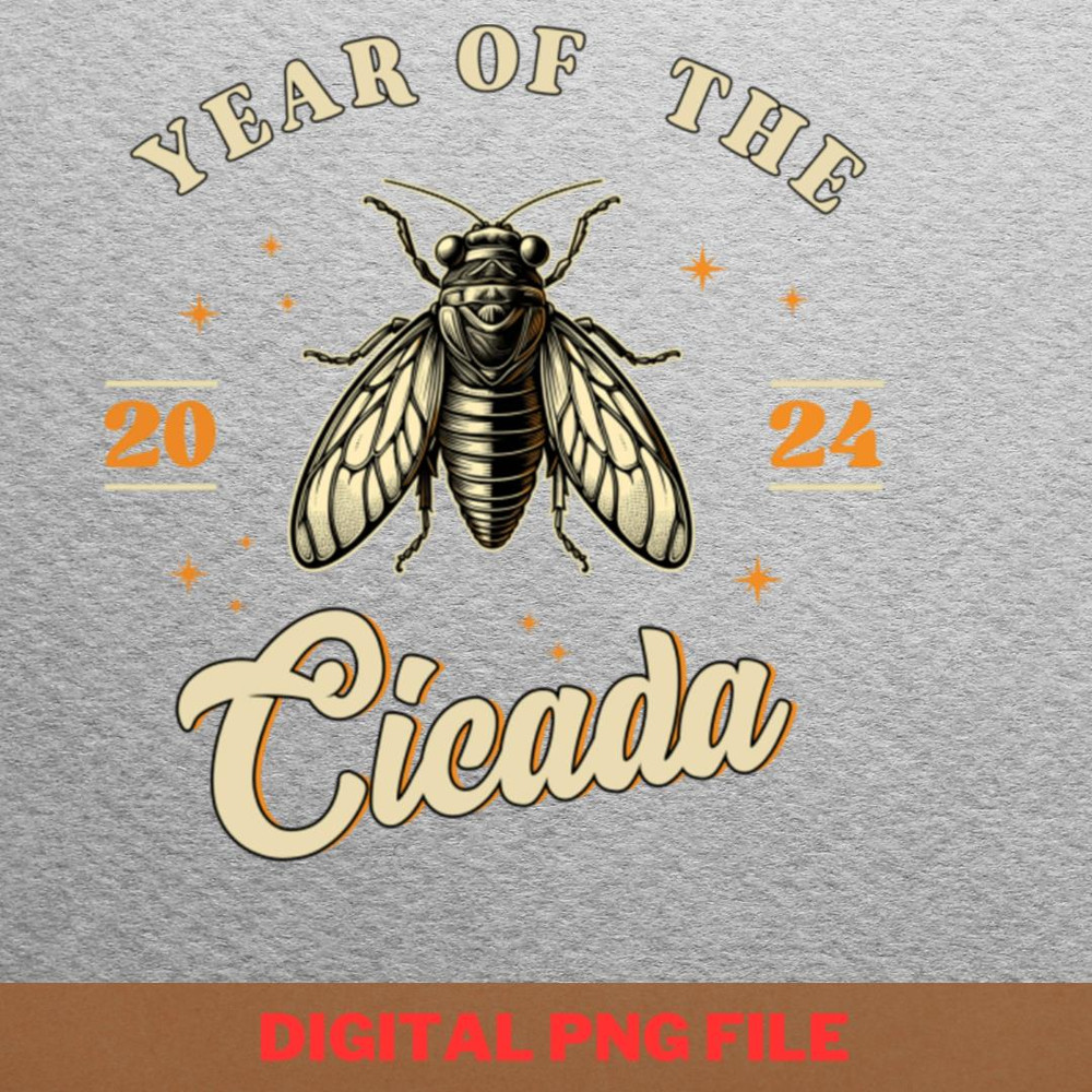 Cicada 2024 Enthralling PNG, Cicada 2024 PNG, Bug Lover Digital Png Files.jpg