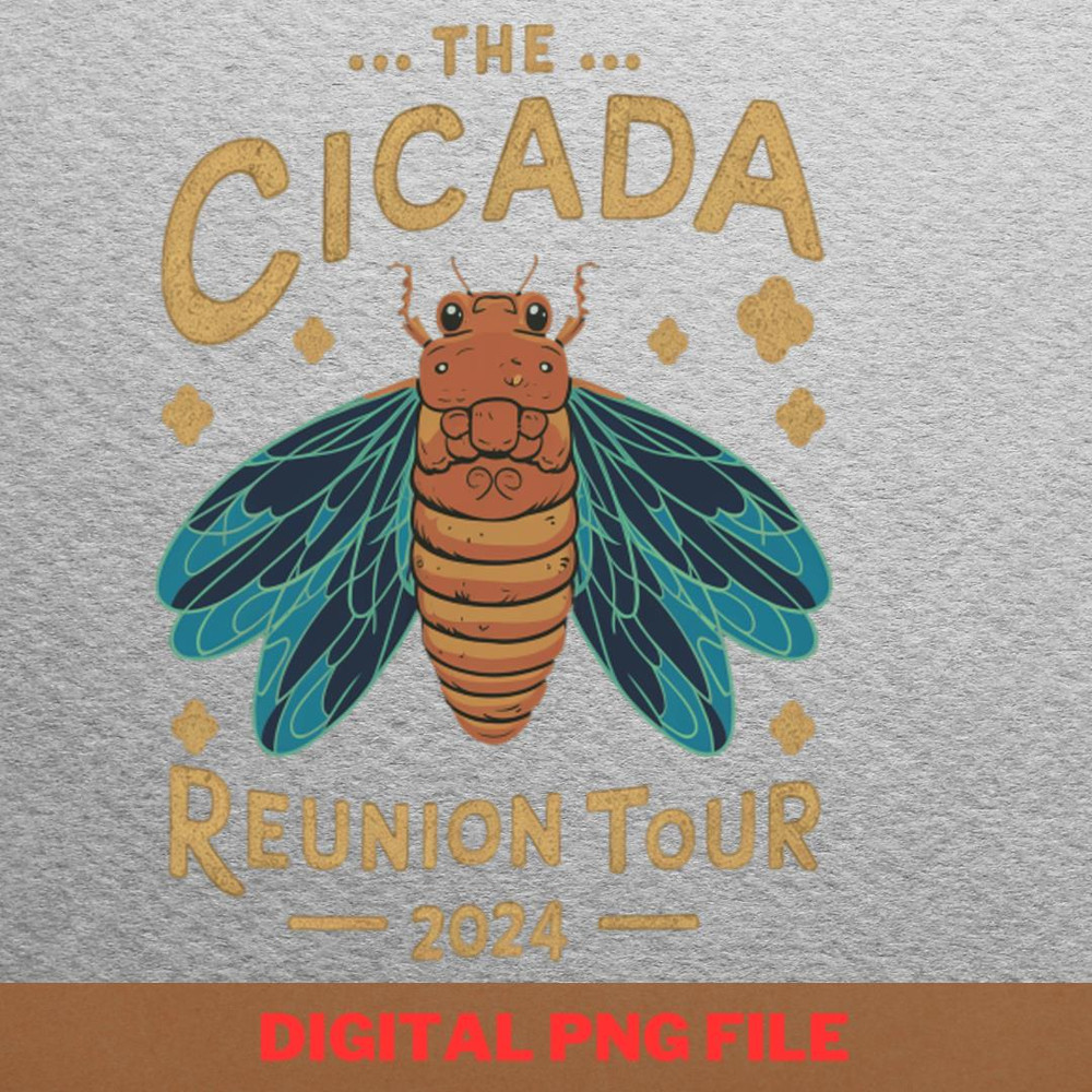 Cicada 2024 Flourish PNG, Cicada 2024 PNG, Bug Lover Digital Png Files.jpg