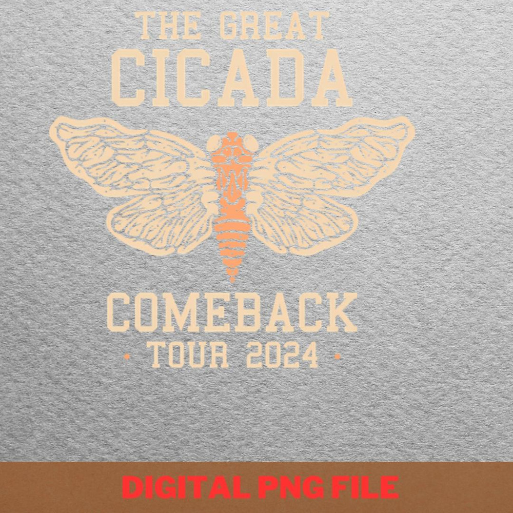 Cicada 2024 Pulsating PNG, Cicada 2024 PNG, Bug Lover Digital Png Files.jpg