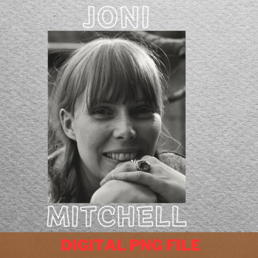 Joni Mitchell Artistry PNG, Joni Mitchell PNG, Boho Inspired Digital Png Files.jpg
