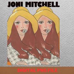 joni mitchell immortal png, joni mitchell png, boho inspired digital png files