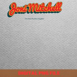 joni mitchell inspiration png, joni mitchell png, boho inspired digital png files