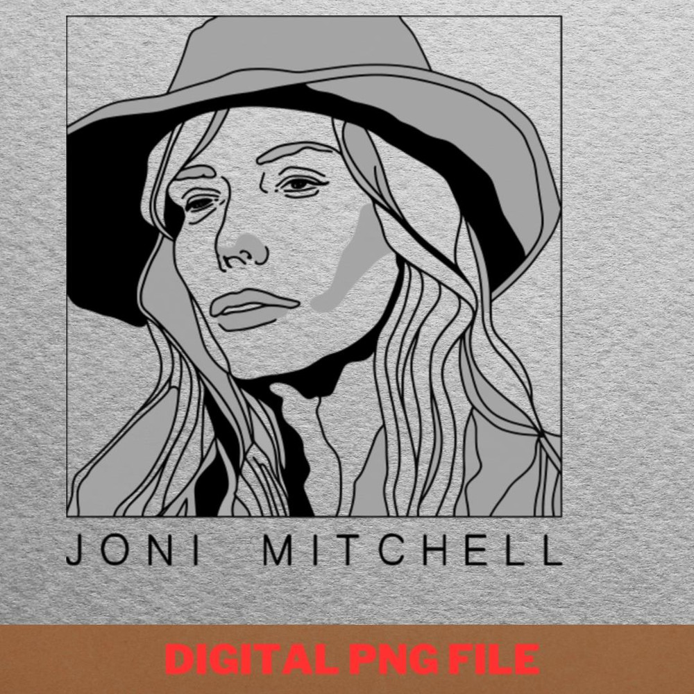 Joni Mitchell Muse PNG, Joni Mitchell PNG, Boho Inspired Digital Png Files.jpg