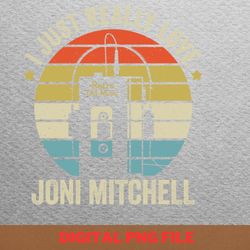 joni mitchell poet png, joni mitchell png, boho inspired digital png files