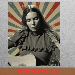 joni mitchell sound png, joni mitchell png, boho inspired digital png files
