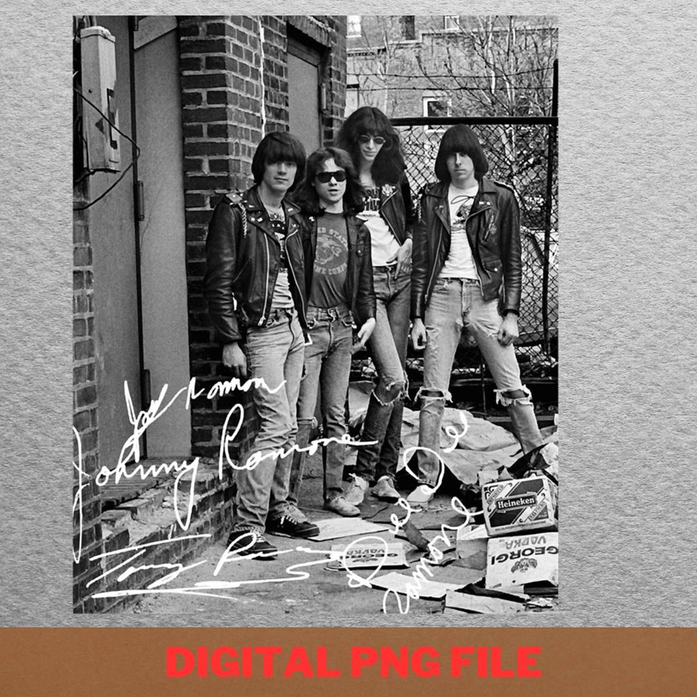 Ramones Band Classic Vibe PNG, Ramones Band PNG, Johnny Ramone Digital Png Files.jpg