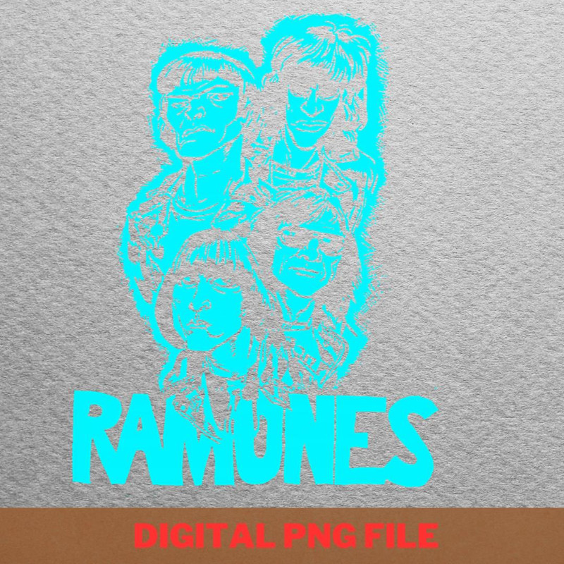 Ramones Band Retro Vibe PNG, Ramones Band PNG, Johnny Ramone Digital Png Files.jpg