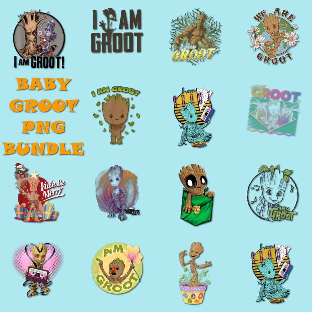 15 Marvel Groot Png Bundle, Marvel Groot Layered Digital File, Marvel Groot Png Bundle Digital Download.jpg