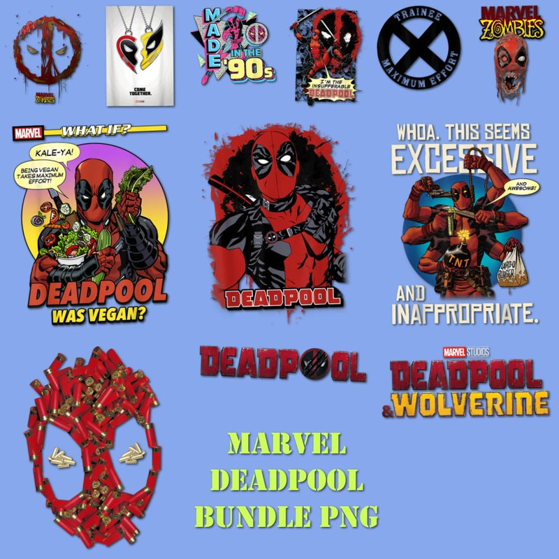 15 Marvel Deadpool Nerdy Png Bundle, Marvel Deadpool Nerdy Layered Digital File, Marvel Png Bundle Digital Download.jpg