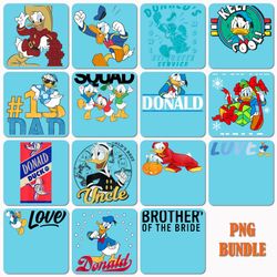 15 donald duck disney png, donald duck disney clipart bundle pack, donald duck disney vector png images