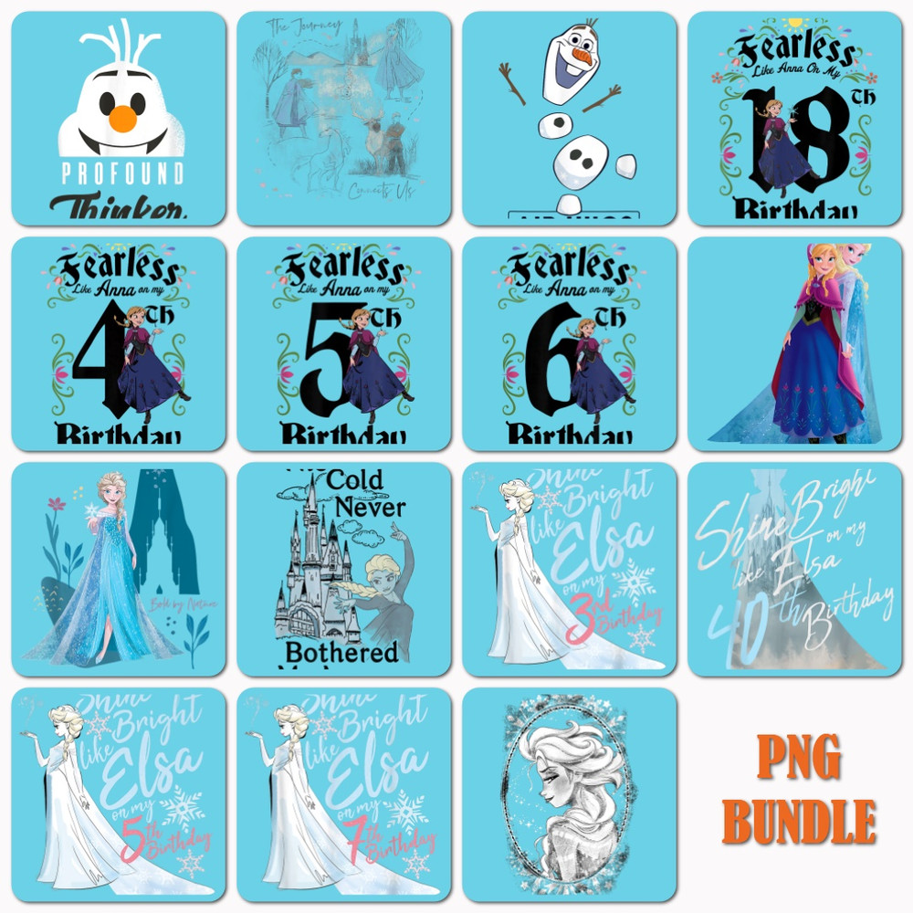 15 Frozen Png Bundle, Frozen Layered Digital File, Frozen Png Bundle Digital Download.jpg