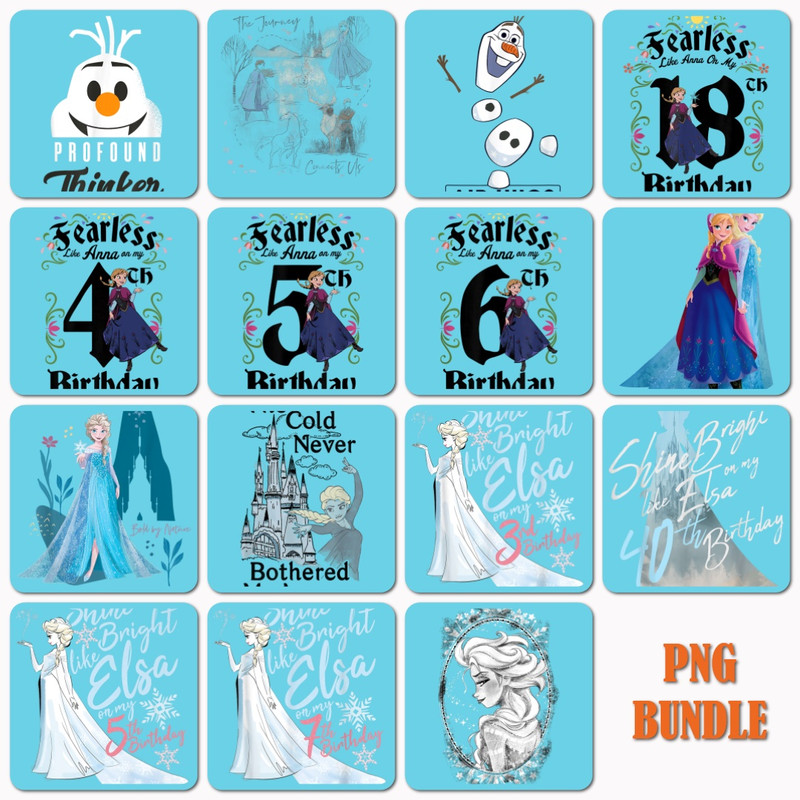 15 Frozen Png Bundle, Frozen Layered Digital File, Frozen Png Bundle Digital Download.jpg