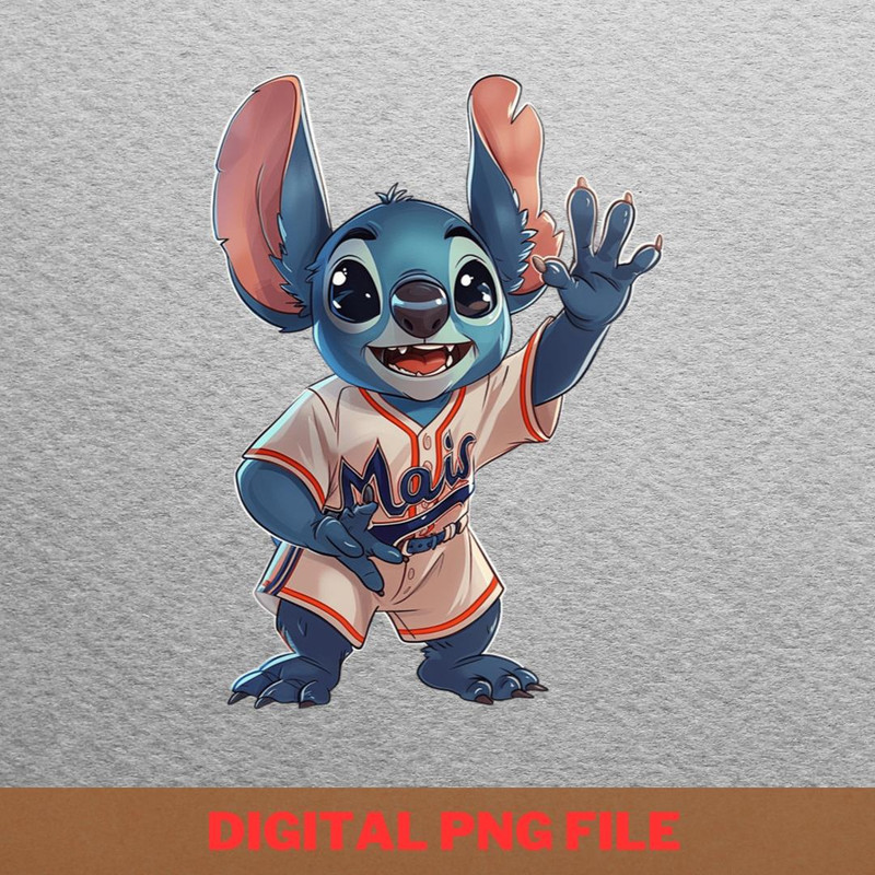 Stitch Vs Miami Marlins Interstellar Inning PNG, Stitch PNG, Miami Marlins Digital Png Files.jpg